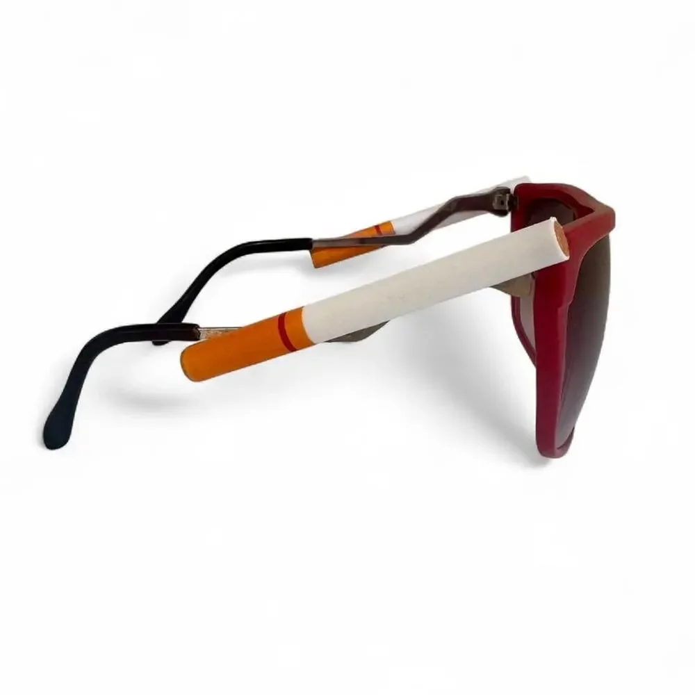 Vintage red plastic sunglasses